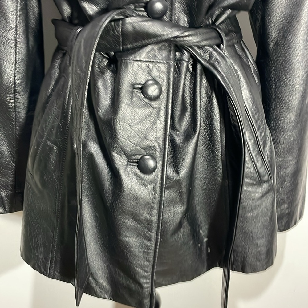 Leather jacket black - size large - Picture 6 of 16